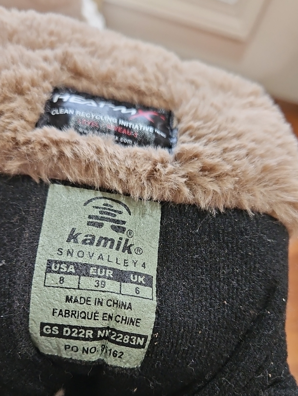 Kamik Women's Burgundy and Tan Faux-Fur Winter Boot - Picture 11 of 12
